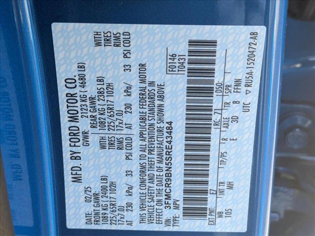 new 2025 Ford Bronco Sport car, priced at $32,273