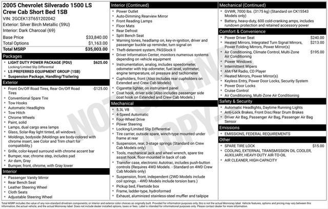 used 2005 Chevrolet Silverado 1500 car, priced at $5,800