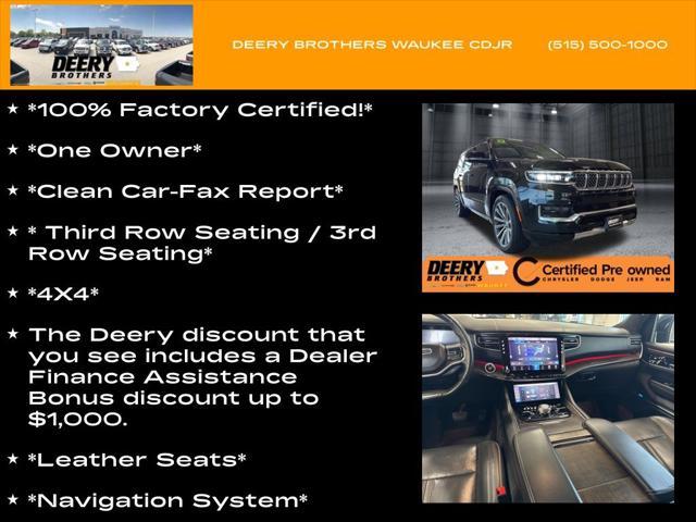 used 2023 Jeep Grand Wagoneer car, priced at $52,797