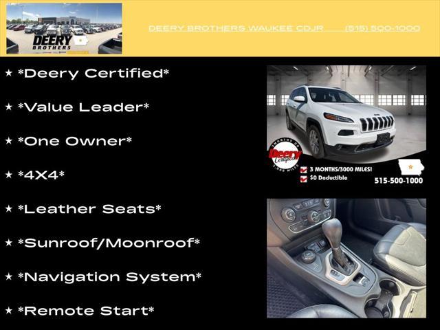 used 2015 Jeep Cherokee car, priced at $13,932