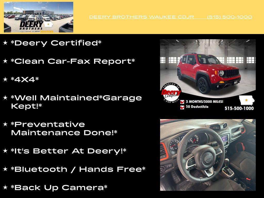 used 2018 Jeep Renegade car, priced at $15,387