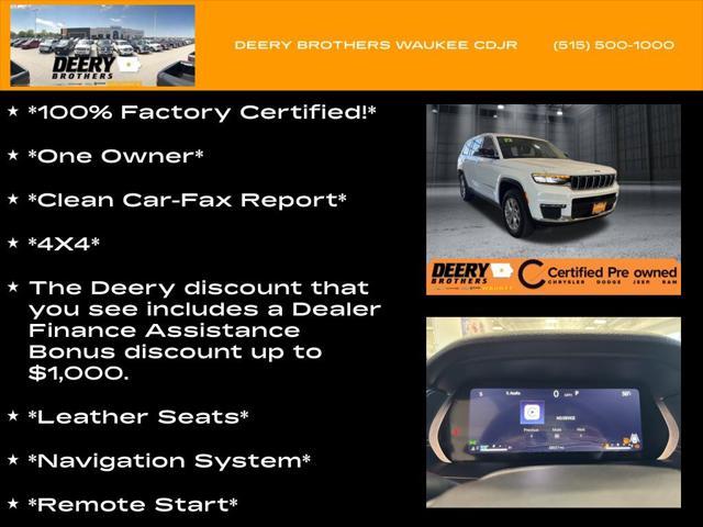 used 2023 Jeep Grand Cherokee L car, priced at $33,976
