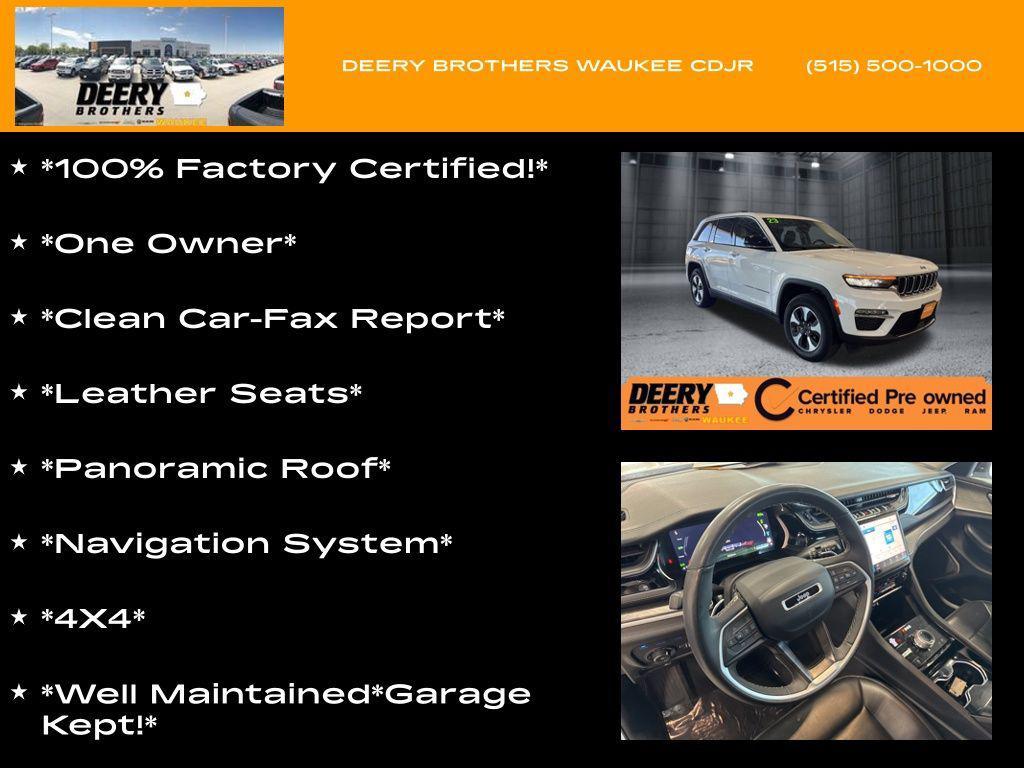 used 2023 Jeep Grand Cherokee 4xe car, priced at $27,737