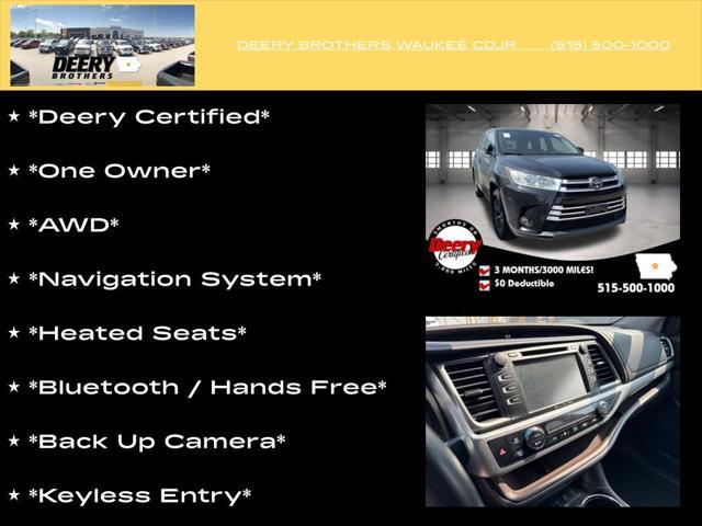 used 2018 Toyota Highlander car, priced at $23,195