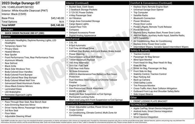 used 2023 Dodge Durango car, priced at $30,499