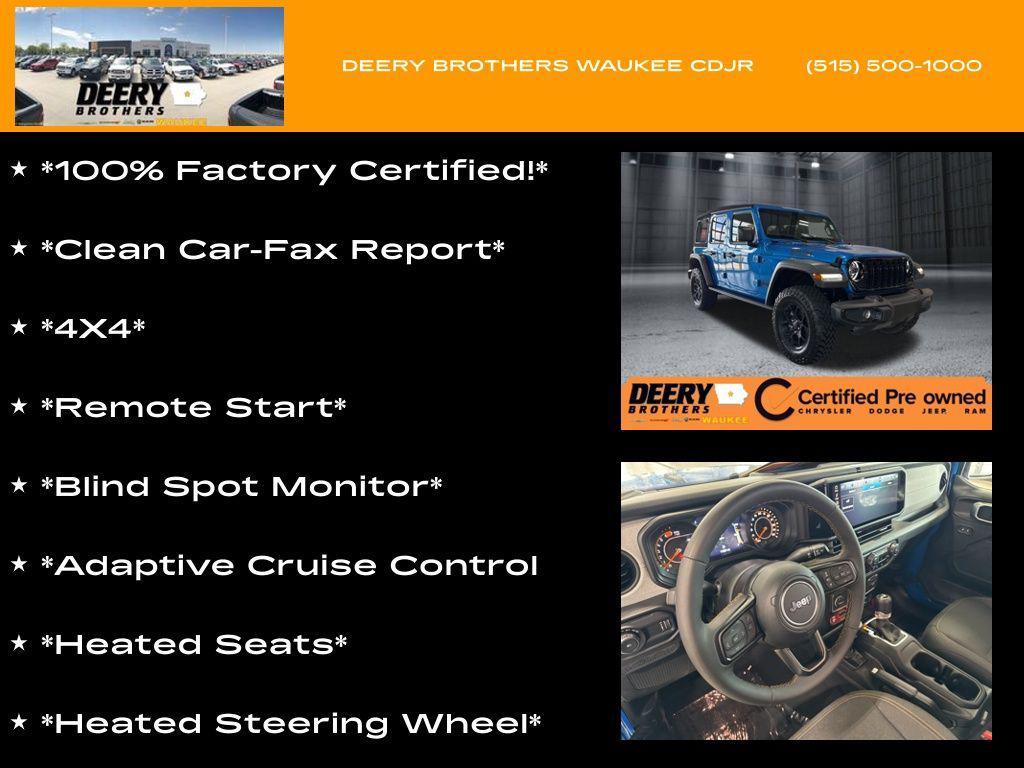 used 2024 Jeep Wrangler car, priced at $41,499
