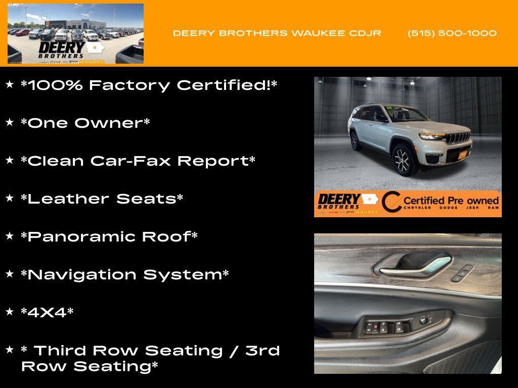 used 2024 Jeep Grand Cherokee L car, priced at $34,671
