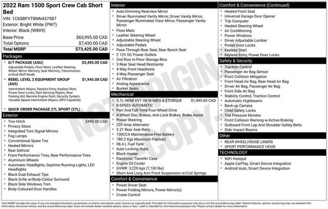 used 2022 Ram 1500 car, priced at $41,343