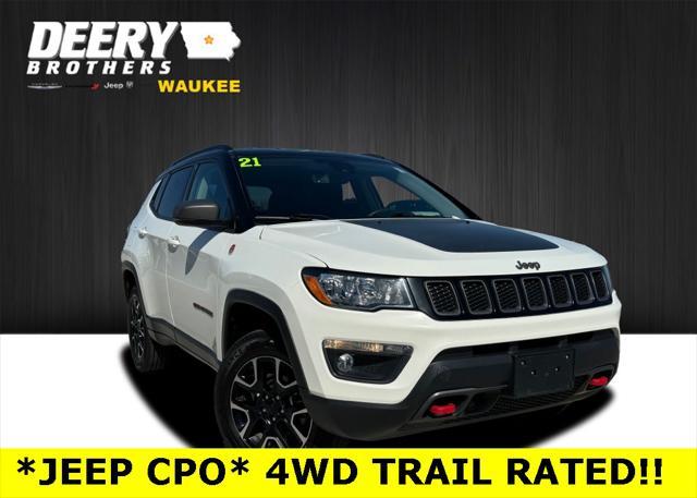 used 2021 Jeep Compass car, priced at $23,111