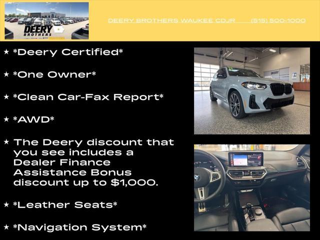 used 2024 BMW X3 car, priced at $58,951