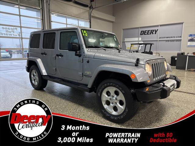 used 2015 Jeep Wrangler Unlimited car, priced at $16,875