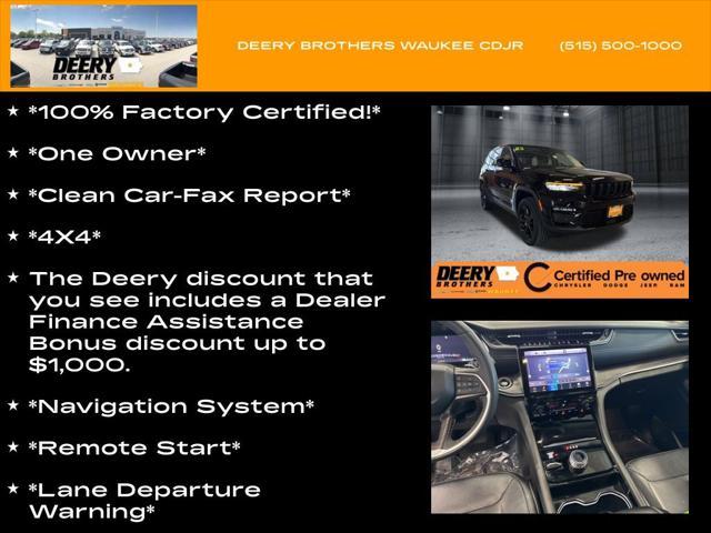 used 2023 Jeep Grand Cherokee car, priced at $33,947