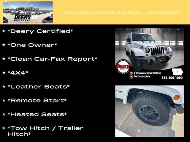used 2017 Jeep Wrangler Unlimited car, priced at $19,254