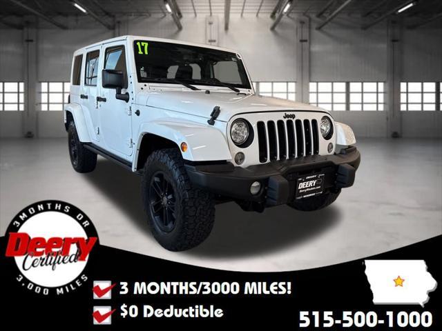used 2017 Jeep Wrangler Unlimited car, priced at $18,800
