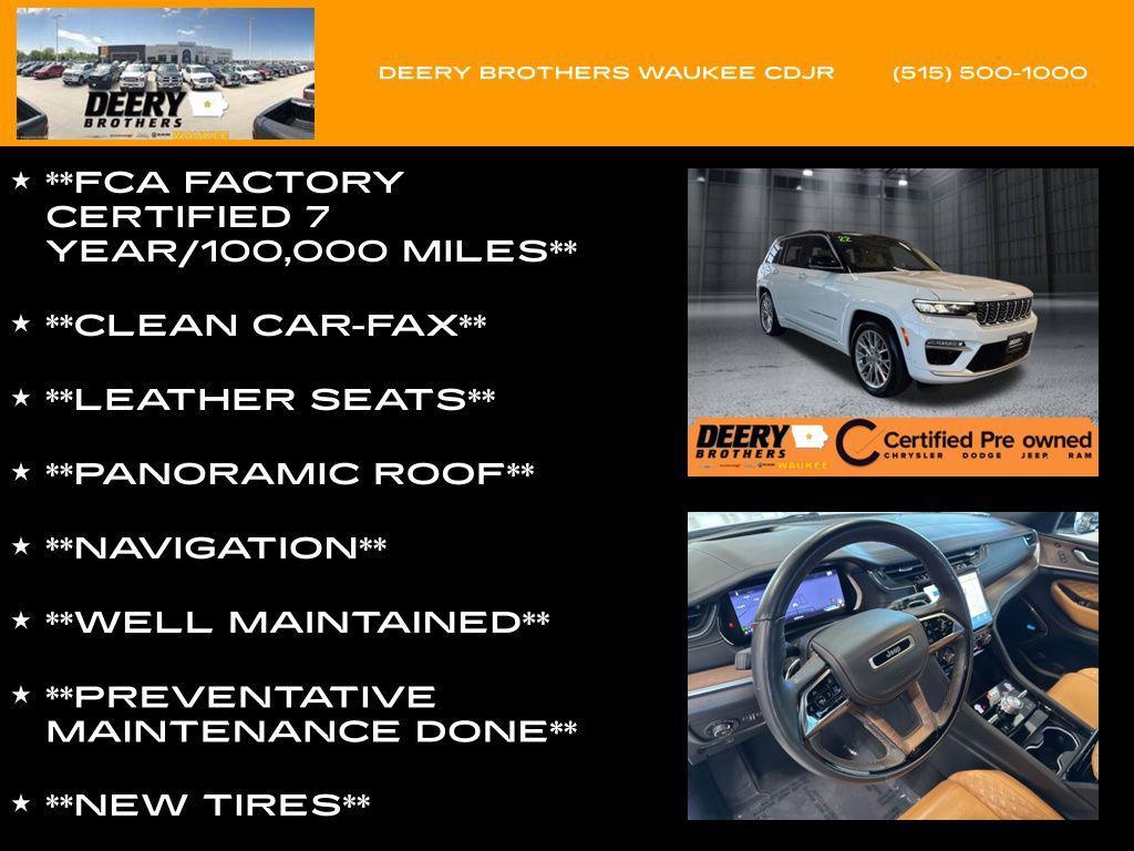 used 2022 Jeep Grand Cherokee car, priced at $36,500