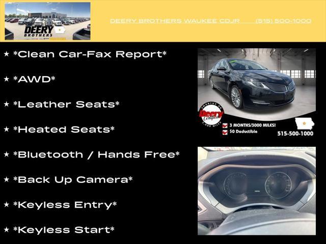 used 2015 Lincoln MKZ car, priced at $11,650