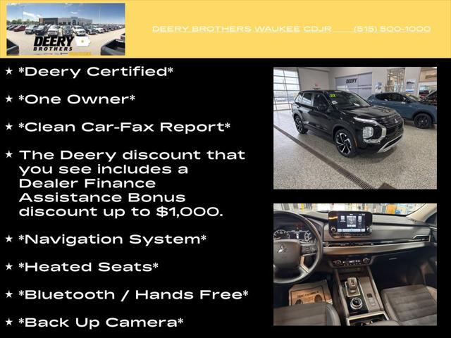 used 2022 Mitsubishi Outlander car, priced at $21,460