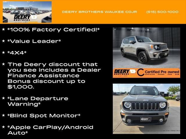 used 2021 Jeep Renegade car, priced at $16,250
