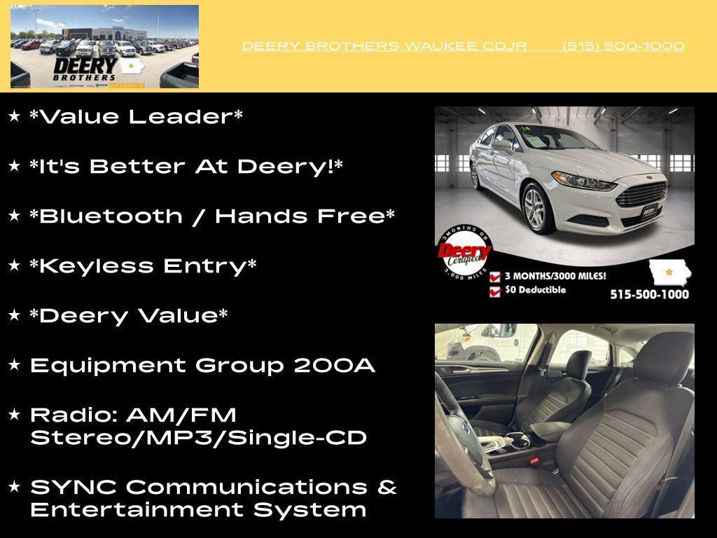 used 2014 Ford Fusion car, priced at $8,000