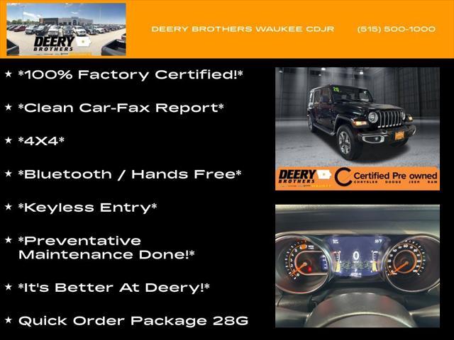 used 2020 Jeep Wrangler Unlimited car, priced at $30,916