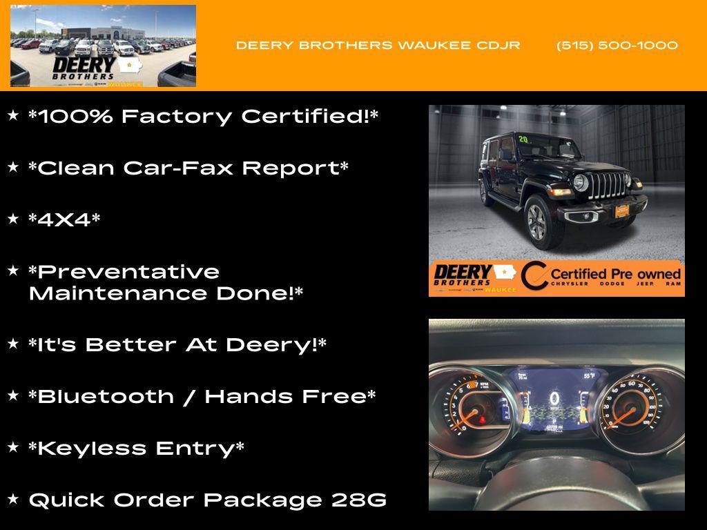 used 2020 Jeep Wrangler Unlimited car, priced at $25,995
