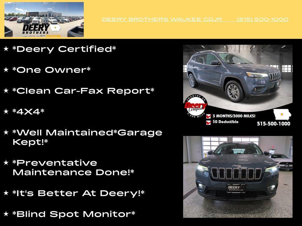 used 2021 Jeep Cherokee car, priced at $17,389