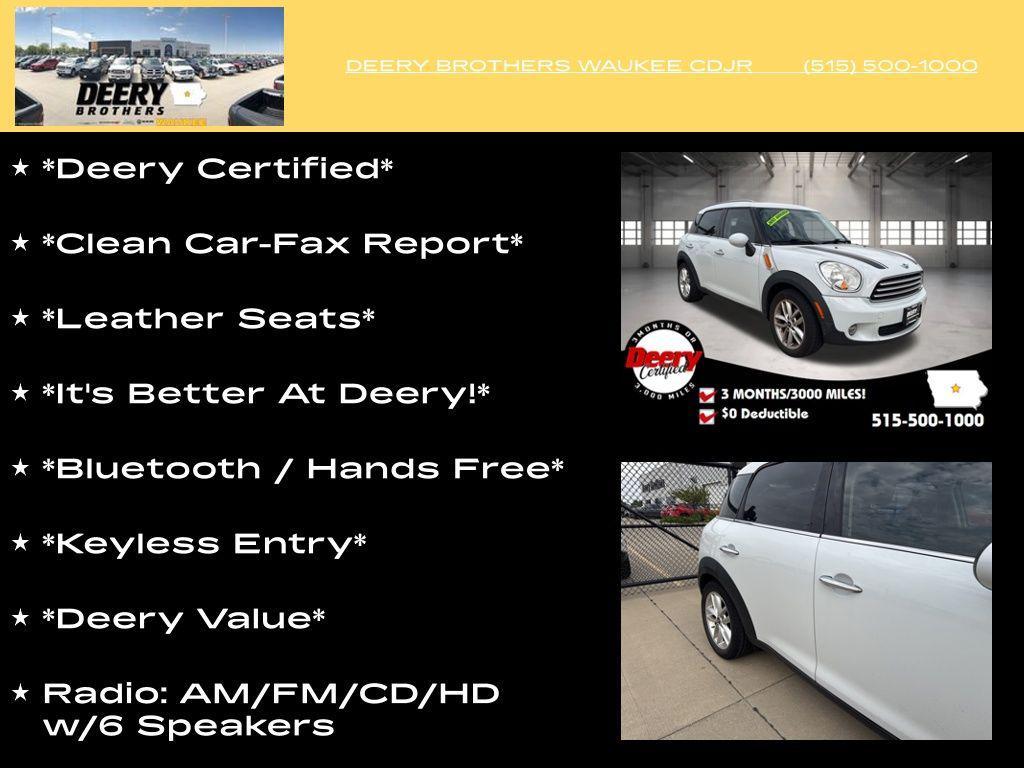 used 2014 MINI Countryman car, priced at $6,900