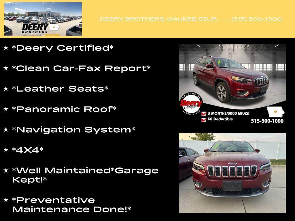 used 2019 Jeep Cherokee car, priced at $19,698