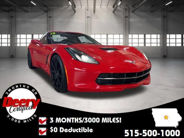 used 2018 Chevrolet Corvette car, priced at $43,350