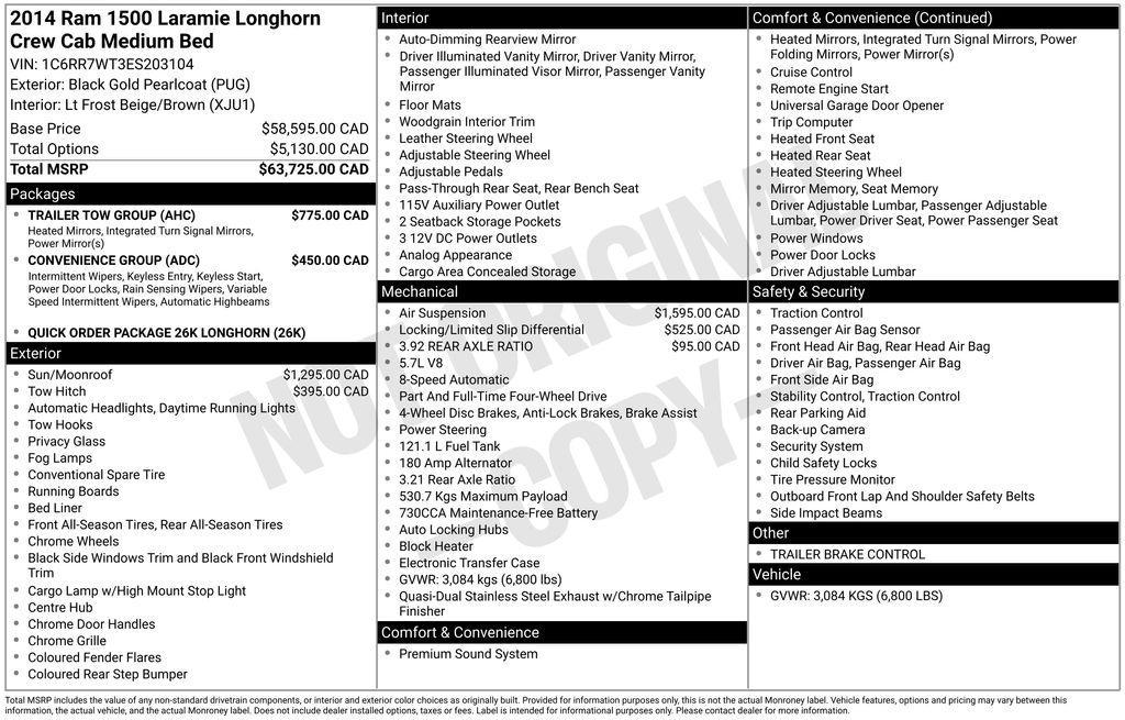 used 2014 Ram 1500 car, priced at $20,260