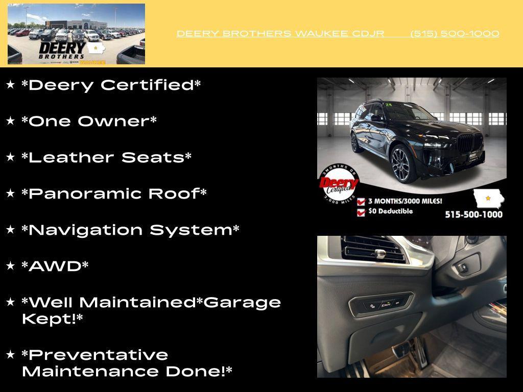 used 2024 BMW X7 car, priced at $89,495