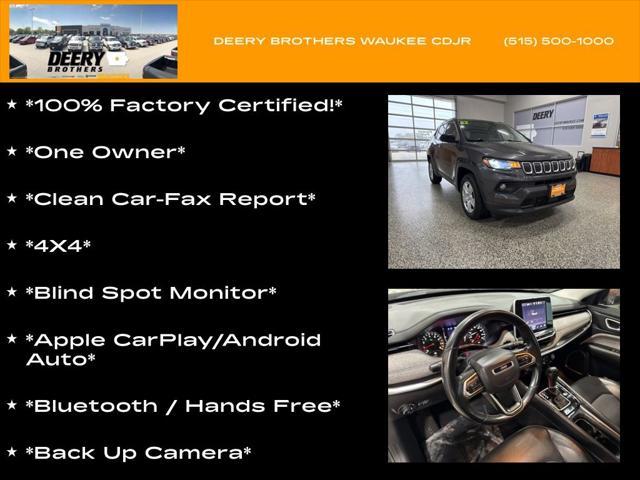 used 2022 Jeep Compass car, priced at $20,999