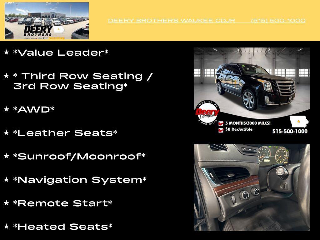 used 2015 Cadillac Escalade car, priced at $24,587