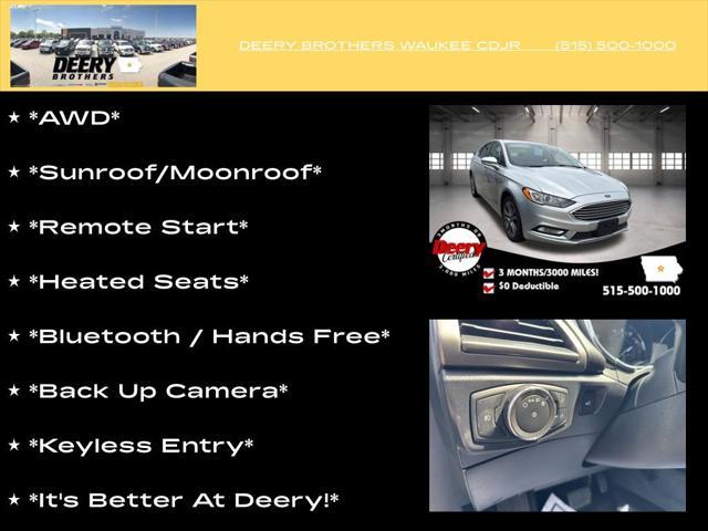 used 2017 Ford Fusion car, priced at $12,989