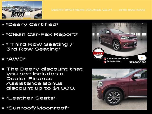 used 2021 Dodge Durango car, priced at $31,371