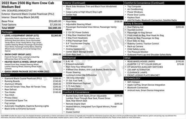 used 2022 Ram 2500 car, priced at $41,989