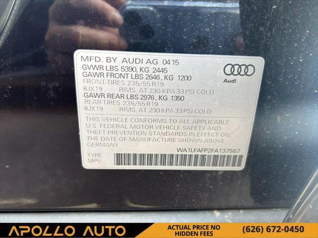 used 2015 Audi Q5 car, priced at $11,700