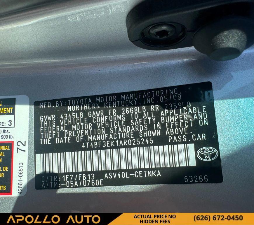 used 2010 Toyota Camry car, priced at $10,800