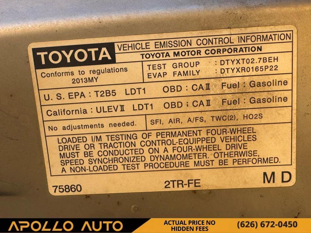 used 2013 Toyota Tacoma car, priced at $13,300