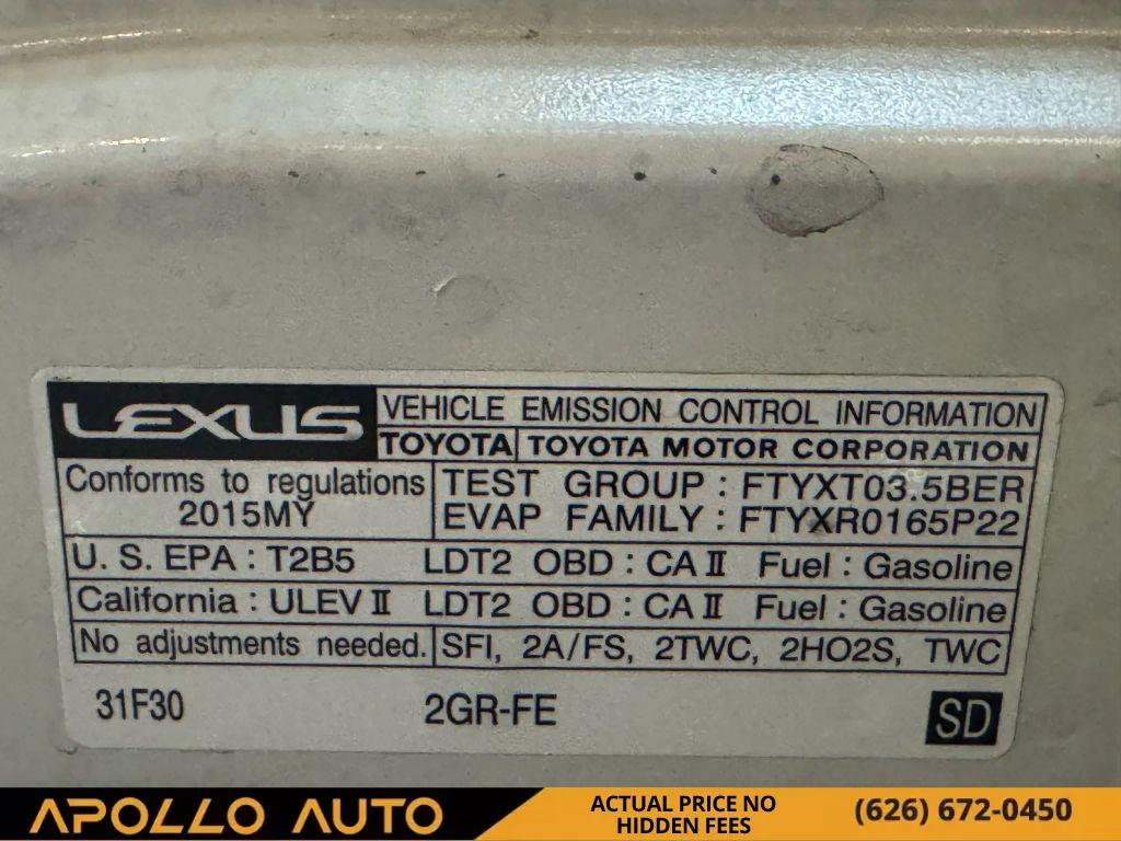 used 2015 Lexus RX 350 car, priced at $13,200