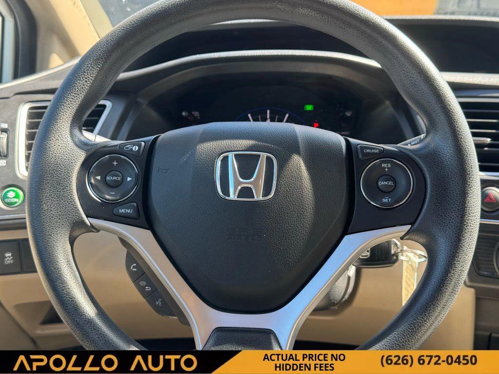 used 2015 Honda Civic car, priced at $13,800