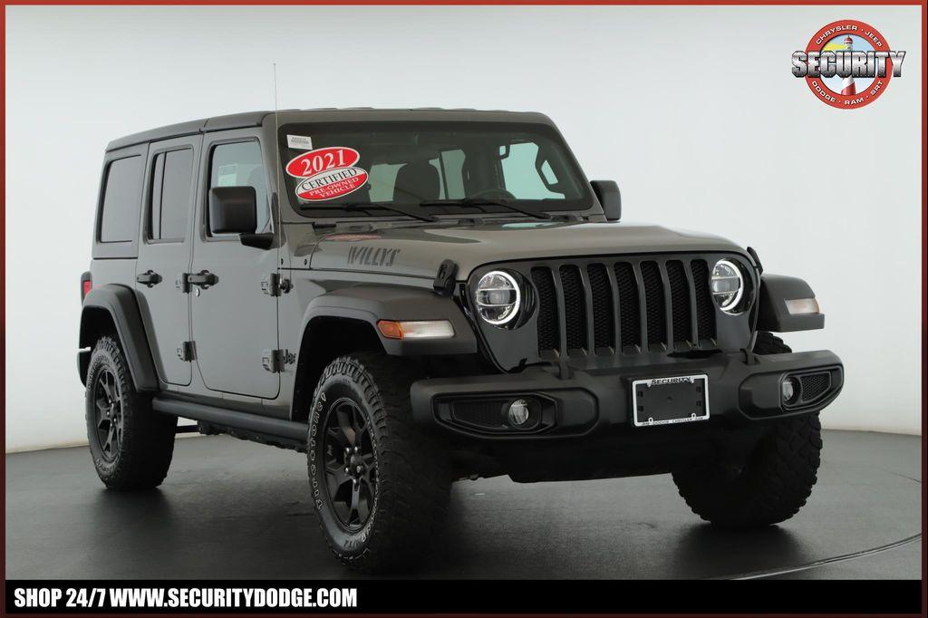 used 2021 Jeep Wrangler car, priced at $29,900