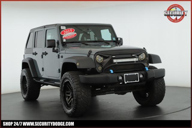 used 2015 Jeep Wrangler Unlimited car, priced at $21,500