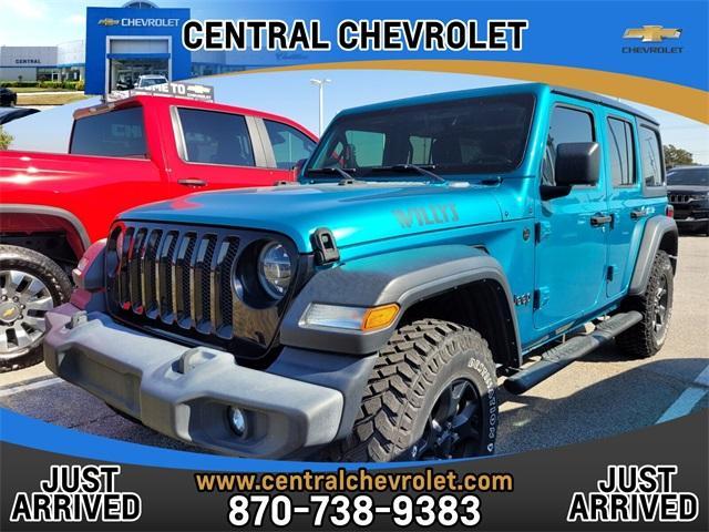 used 2020 Jeep Wrangler Unlimited car, priced at $34,577