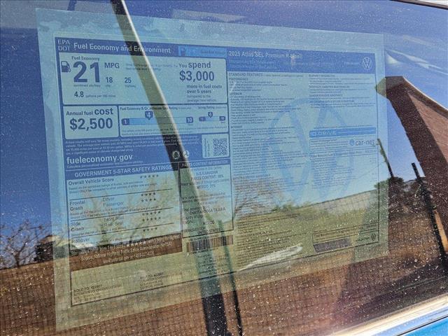 new 2025 Volkswagen Atlas car, priced at $50,482