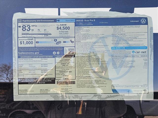 new 2025 Volkswagen ID. Buzz car, priced at $60,383
