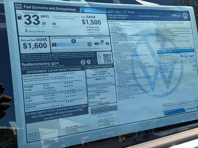 new 2025 Volkswagen Jetta car, priced at $23,984