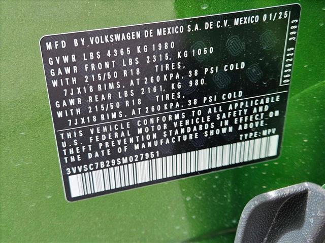 new 2025 Volkswagen Taos car, priced at $29,316