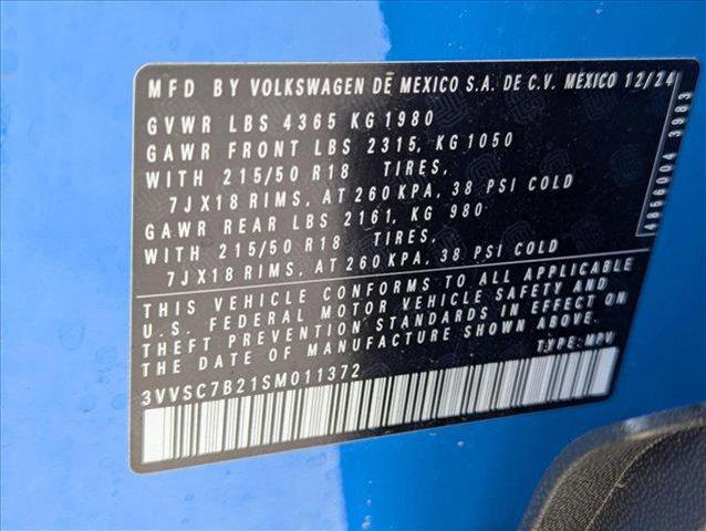 new 2025 Volkswagen Taos car, priced at $28,911