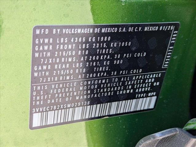 new 2025 Volkswagen Taos car, priced at $29,543